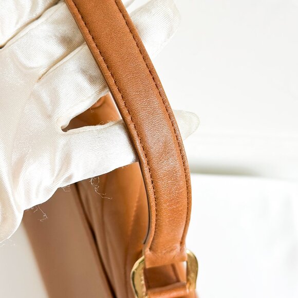 Vintage YSL Top Handle Leather Bag Brown - Picture 9 of 16